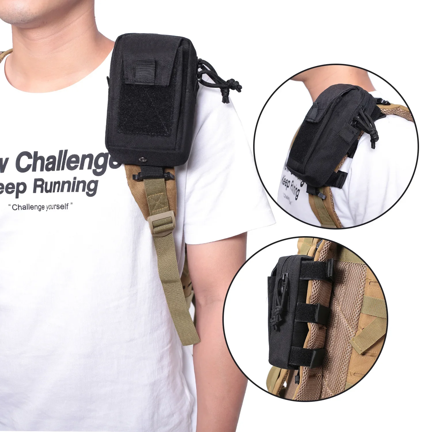 Backpack Insert Organizer - Molle Sırt Çantası Askılı Telefon Tutucu