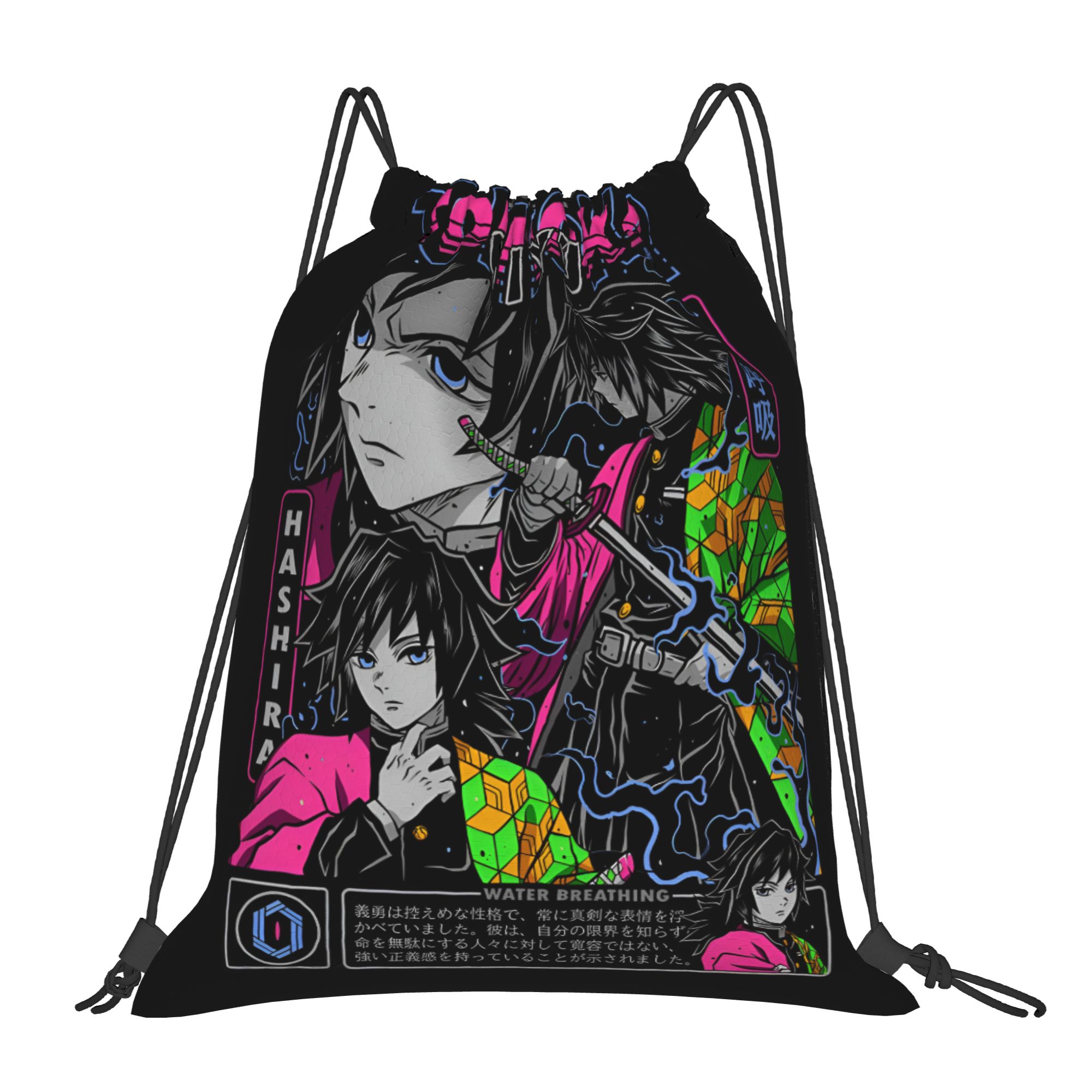 Drawstring Gym Bag - Özel Demon Slayers İpli Çanta Kadın