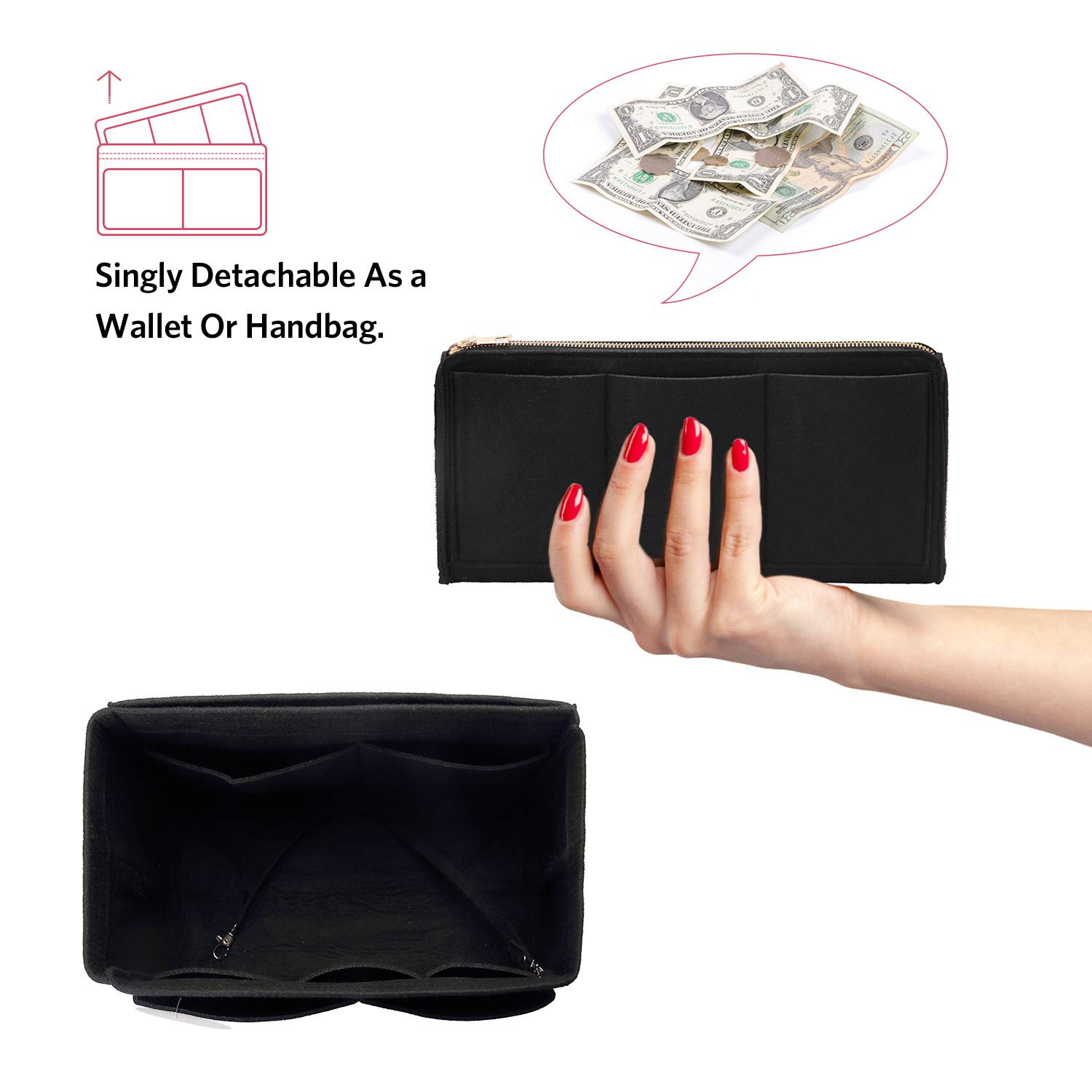 Keçe Çanta Düzenleyici Ekleme  - Backpack Insert Organizer incelemesi ve fiyatı
